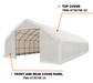 TMG-ST3070E-22 Top cover (11oz PE tarp)