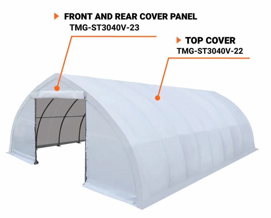 TMG-ST3040V-22 Top cover (17oz PVC tarp)