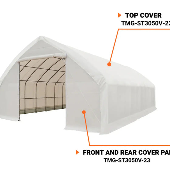 TMG-ST3050V-23 End wall cover (17oz PVC tarp)
