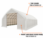 TMG-ST3050V-23 End wall cover (17oz PVC tarp)