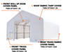 TMG-DT3041-33 Roof top cover, 32oz PVC900 (upgraded)