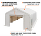 TMG-DT2031-PRO-34  End wall cover panel, 32oz PVC900 (upgraded)
