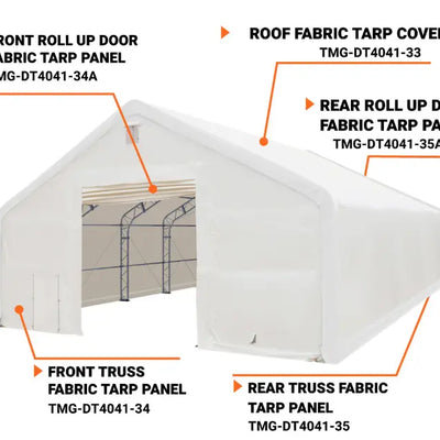 TMG-DT4041-33 Roof top fabric tarp cover, 32oz PVC900 (upgraded)