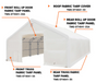 TMG-DT4041-33 Roof top fabric tarp cover, 32oz PVC900 (upgraded)