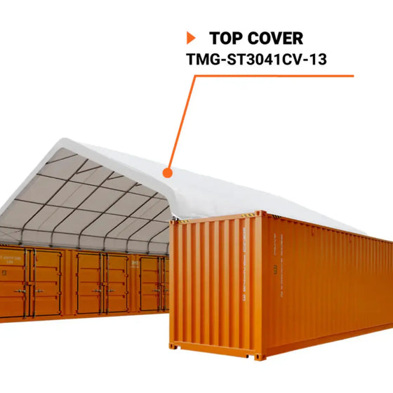 TMG-ST3041CV-13 Top cover, 17oz white PVC tarp