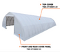 TMG-ST3080V-22 Top cover (17oz PVC tarp)
