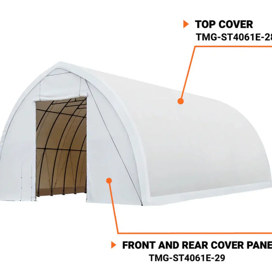 TMG-ST4061E-29 End wall cover (11oz PE tarp)
