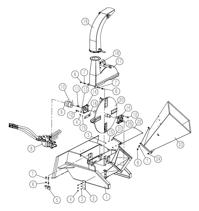 TMG-WC42S-16 Rotor Blades and Ledger Blade Set, Pack of 5, Hardware Included TMG-Parts