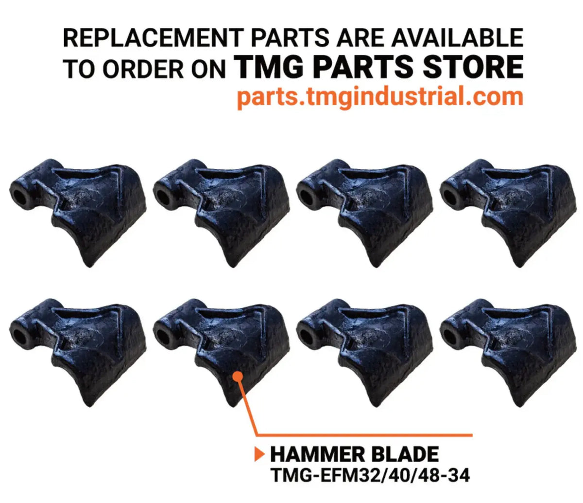TMG-EFM32/40/48-34 Hammer T-Blade, Pack of 18, Hardware Included TMG-Parts