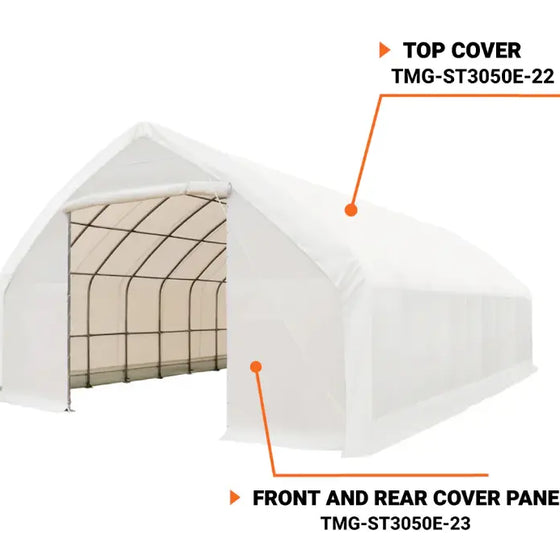 TMG-ST3050E-23 End wall cover (11oz PE tarp)