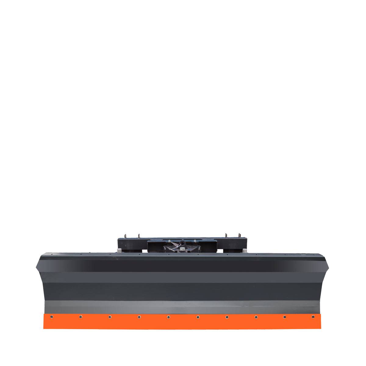 TMG Industrial 86” Skid Steer Dozer Blade/Snow Plow Pusher, 30° Left & Right, Bolt-On Cutting Edge, Adjustable Skid Shoes, Universal Quick Mount, TMG-DB86
