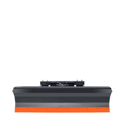 TMG Industrial 86” Skid Steer Dozer Blade/Snow Plow Pusher, 30° Left & Right, Bolt-On Cutting Edge, Adjustable Skid Shoes, Universal Quick Mount, TMG-DB86