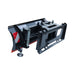 TMG Industrial 60” Skid Steer Dozer Blade/Snow Pusher, 30° Left & Right, Bolt-On Cutting Edge, Adjustable Skid Shoes, Universal Quick Mount, TMG-DB60