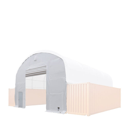 TMG Industrial Front End Wall Kit, Compatible with TMG-DT3020C and DT3040C container shelters installed with the standard height containers (8’6”), TMG-DT30FW8V