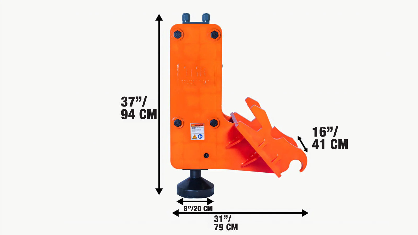 Excavator Hydraulic Post Driver, 203 mm (8