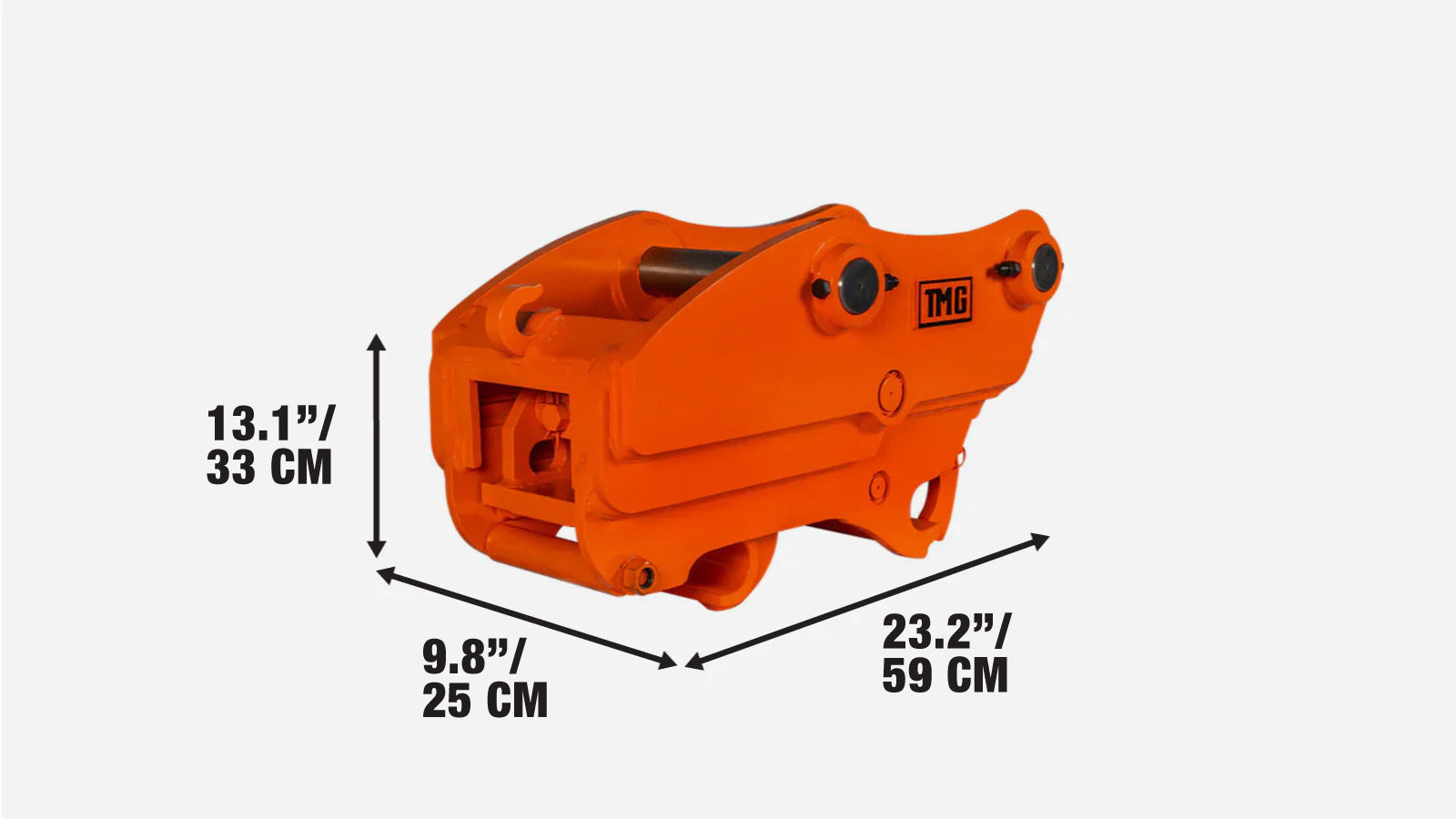 Quick Coupler for Excavator, 45mm Pin Dia., 220–270mm Pin Spread, TMG-EQC44-specifications-image