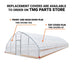 TMG Industrial 25’ x 80’ Tunnel Greenhouse Grow Tent w/6 Mil Clear EVA Plastic Film, Cold Frame, Hand Crank Roll-Up Sides, Peak Ceiling Roof, TMG-GH2580