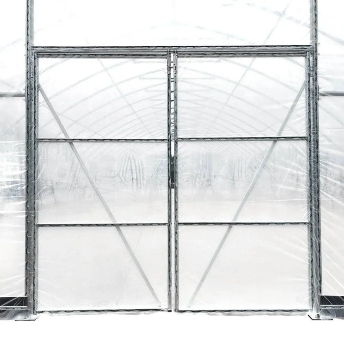 30' x 30' Commercial Tunnel Greenhouse with 6 Mil Clear Poly Covers and Roll-Up Sides TMG-GH3030-V2 (Previously GH3030) TMG Industrial CA