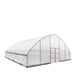 TMG-GH3030-V2 30' x 30' commercial tunnel greenhouse with 6 mil clear EVA poly cover and roll-up sides, view 20.