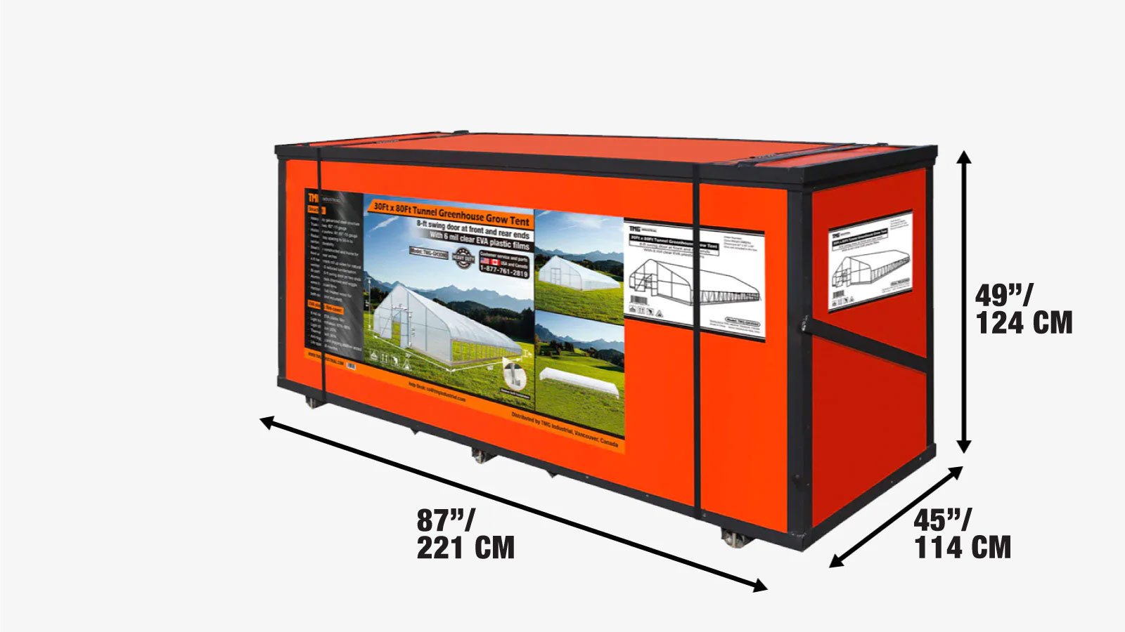 Shipping crate information