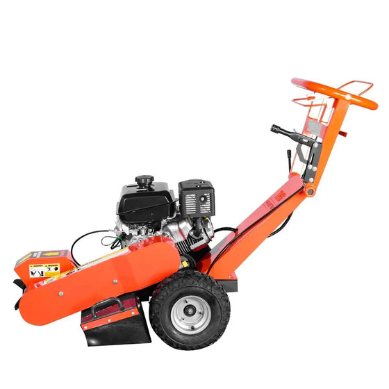 TMG Industrial Walk-Behind Kohler Powered Stump Grinder, 9 Carbide Teeth, 24” Cutting Capacity, 14 HP Gasoline Engine, TMG-GSG9