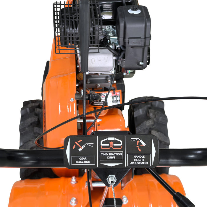 457 mm Self-Propelled Garden Tiller, Dual Rotation, 165 mm Tilling Depth, 196cc (6.5HP) Gas Engine, TMG-GT30 TMG Industrial CA
