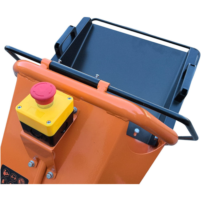 100 mm Wood Chipper with 6.5 HP Gas Engine, 150 mm Reversible Blades, 240 mm Rotor, TMG-GWC10L TMG Industrial CA