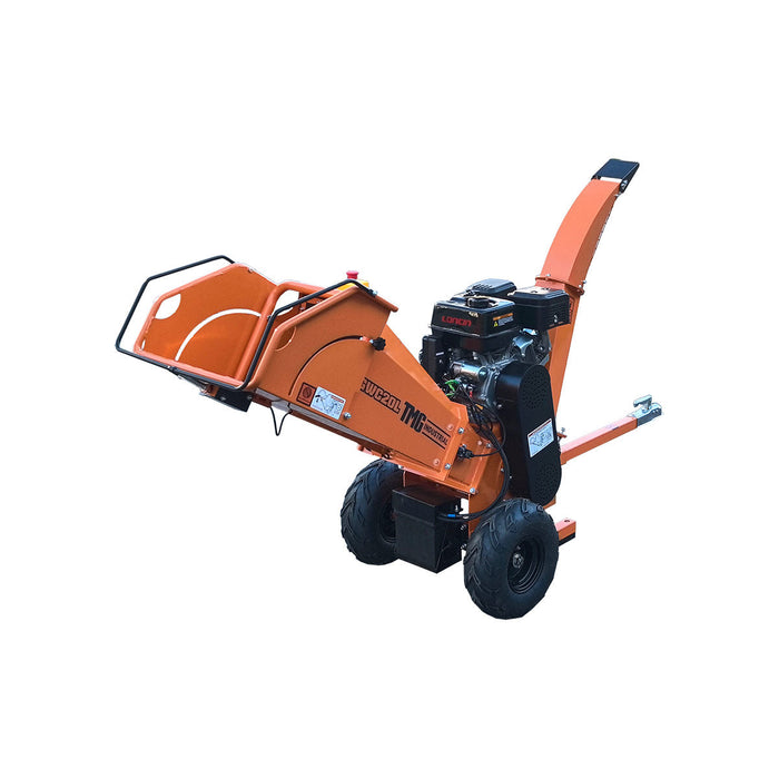 120 mm Wood Chipper with 14 HP Gas Engine, Electric Start, 50 mm Hitch Tow-Behind, TMG-GWC20L TMG Industrial CA