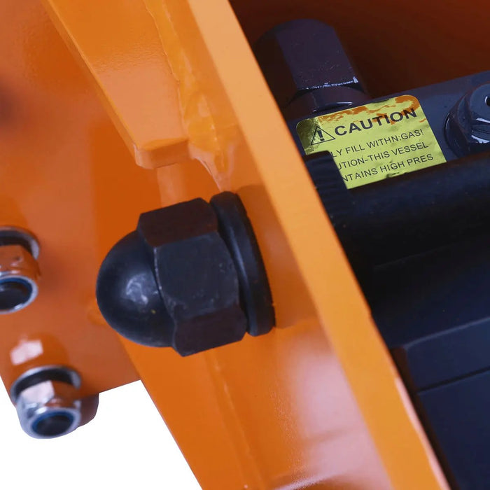 TMG Industrial 4-7 Ton Excavator/Backhoe Hydraulic Breaker, Quick Change (Q/C) Lugging, 2-3/4” Moil Point Chisel, 600 J Impact Energy, TMG-HB70Q