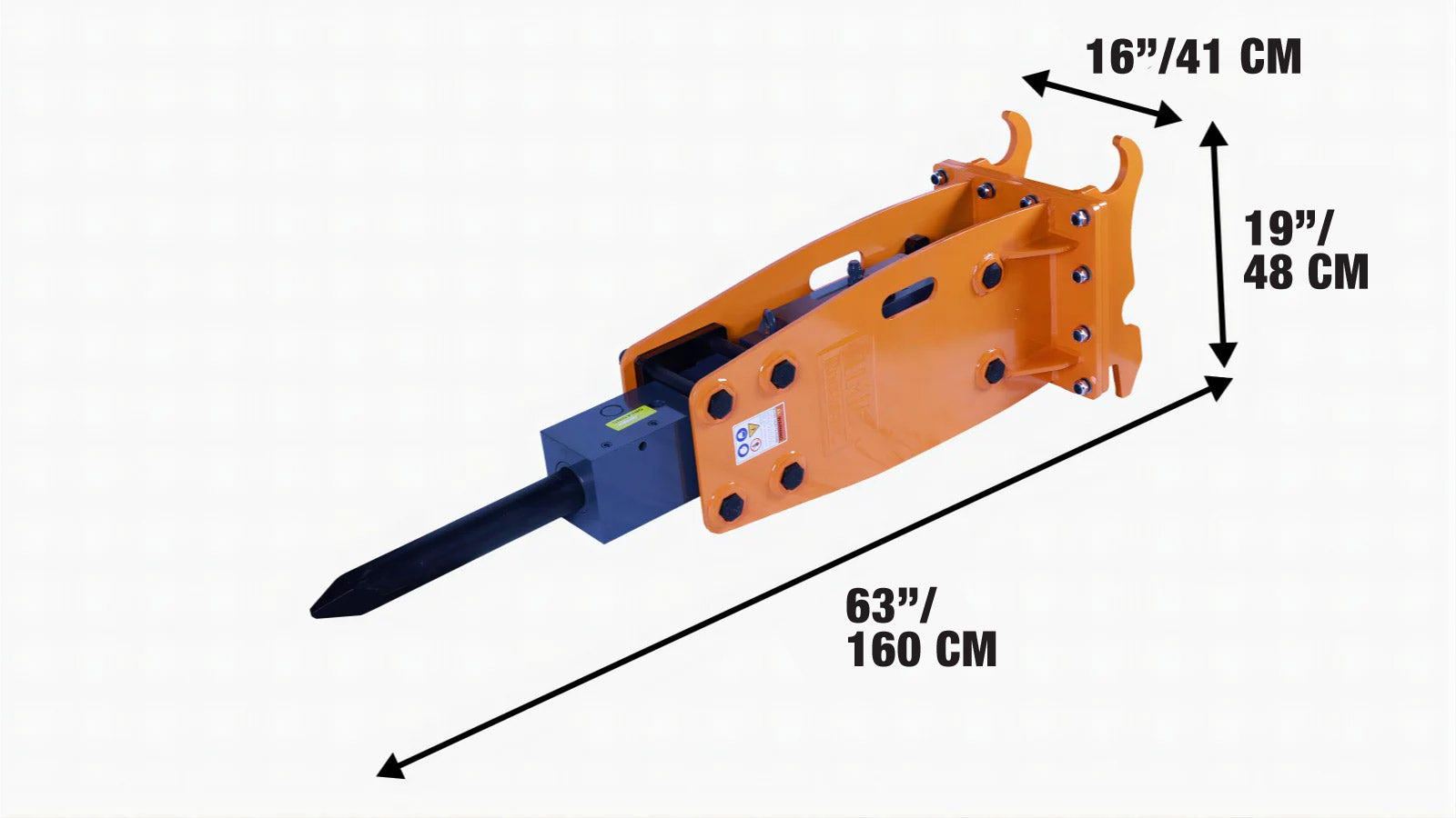 Hydraulic Breaker for 4-7 Ton Excavators, Quick-Change Lugging, TMG-HB70Q-specifications-image