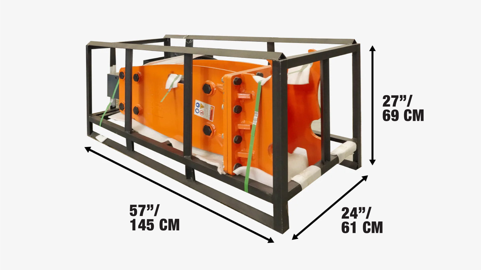 Hydraulic Breaker for 6–9 Ton Excavators, Quick-Change Lugging, TMG-HB90Q-shipping-info-image