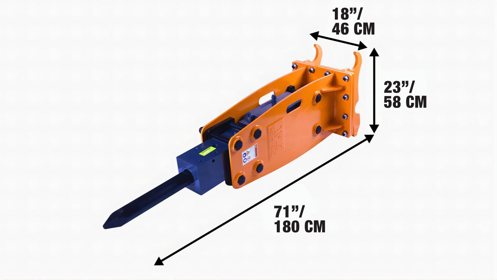 Hydraulic Breaker for 6–9 Ton Excavators, Quick-Change Lugging, TMG-HB90Q-specifications-image