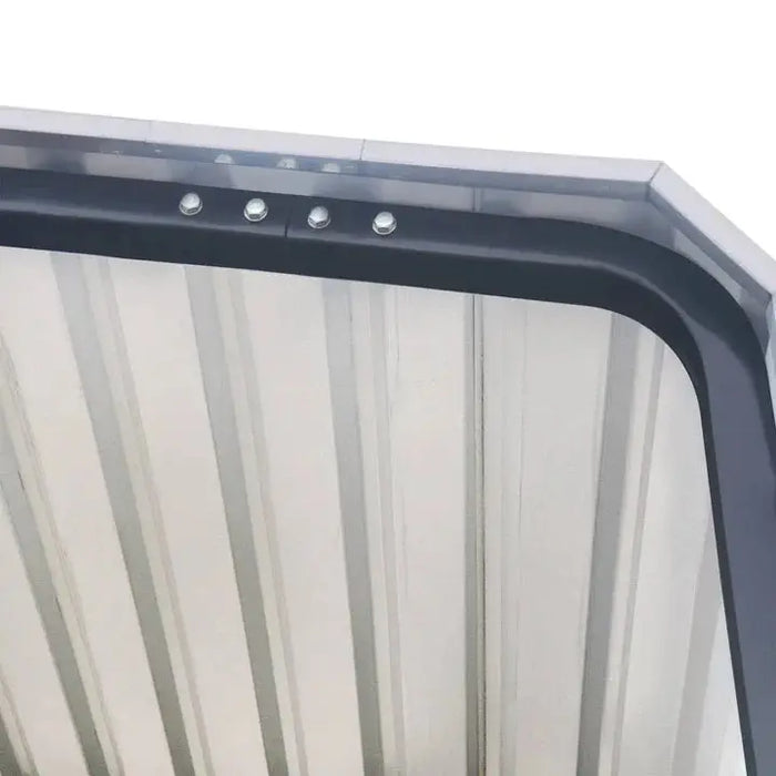 3.6 x 6 m Metal Shed Carport with 2.4 m Open Sidewalls, 2.9 m Peak Height, TMG-MSC1220