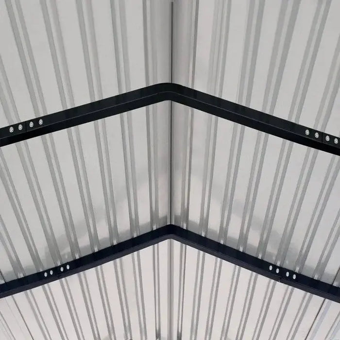 3.6 x 6 m Metal Shed Carport with 2.4 m Open Sidewalls, 2.9 m Peak Height, TMG-MSC1220