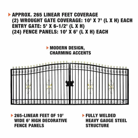 TMG-MG265P-1 Metal Gate 10'X7'