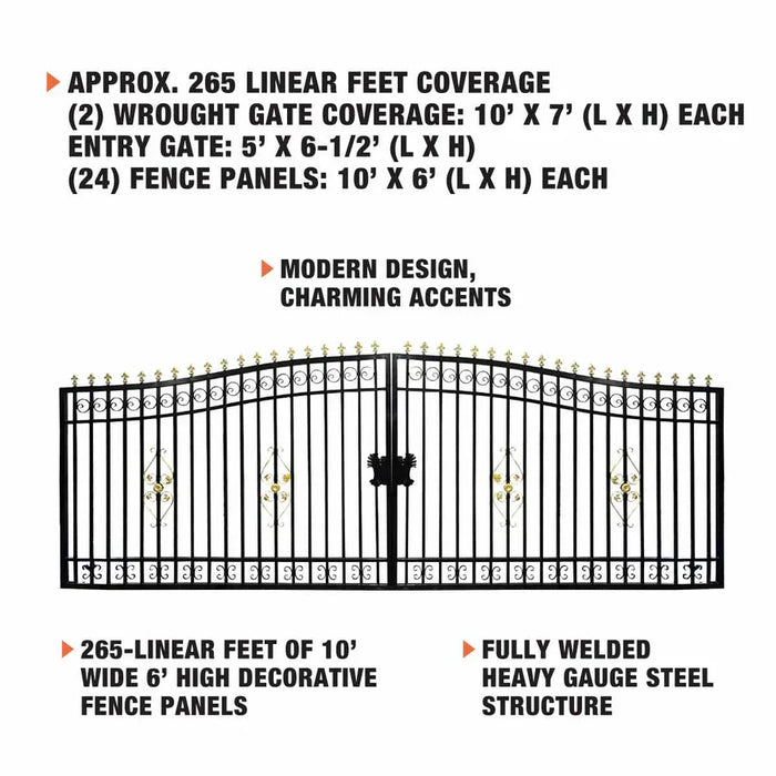 TMG-MG265P-1 Metal Gate 10'X7'