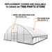 30' x 40' Commercial Tunnel Greenhouse with 6 Mil Clear Poly Covers and Roll-Up Sides TMG-GH3040-V2 (Previously GH3040) TMG Industrial CA