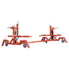 1814 kg Car Automotive Rotisserie, Dual Hydraulic Cylinders, 203 mm Locking Casters, 6.7 m Working Length, TMG-ALR40
