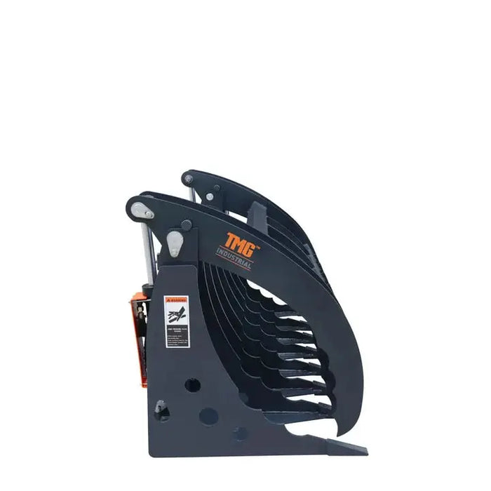 Root Rake Mount 1.83 m Skid Steer Root Rake Clamshell Grapple, Universal Mount, 1.37 m ...