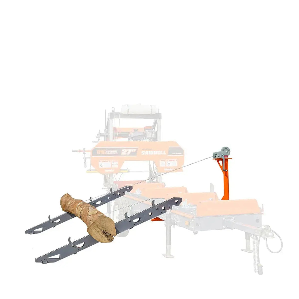 Loading Ramp Kit Wood Log Loading Ramp Kit for Sawmill Trailer PSM27, Mast/Boom, 178 cm Ramp ...