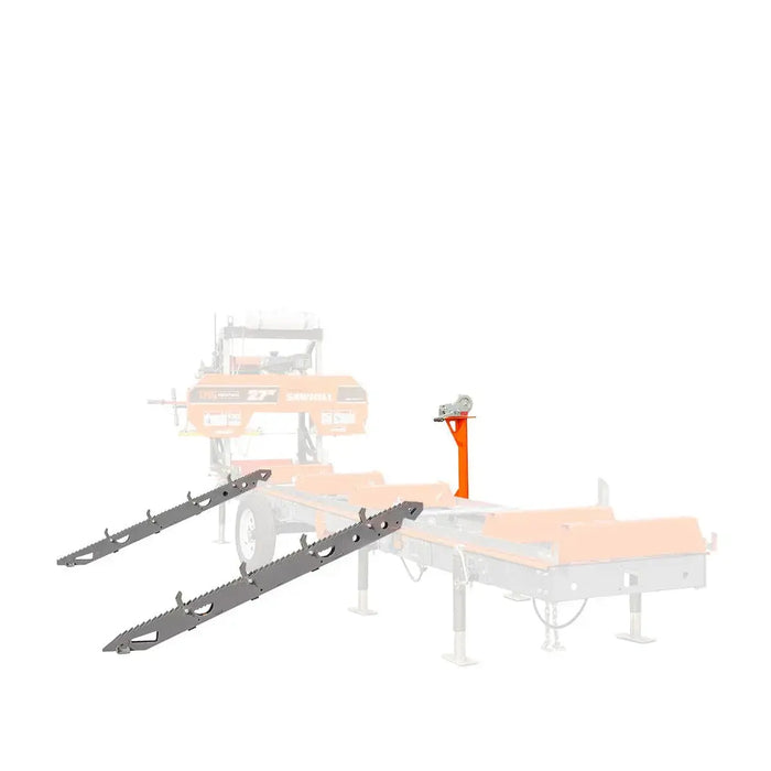 Loading Ramp Kit Wood Log Loading Ramp Kit for Sawmill Trailer PSM27, Mast/Boom, 178 cm Ramp ...