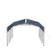 TMG Industrial 20’ x 20’ Metal Shed Carport, 10’ Open Sidewalls, 400 Sq-Ft, 27 GA Corrugated Panels, TMG-MSC2020