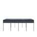 TMG Industrial 20’ x 20’ Metal Shed Carport, 10’ Open Sidewalls, 400 Sq-Ft, 27 GA Corrugated Panels, TMG-MSC2020