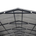 TMG Industrial 20’ x 30’ Metal Shed Carport, 10’ Enclosed Sidewalls, 600 Sq-Ft, 27 GA Corrugated Panels, TMG-MSC2030F