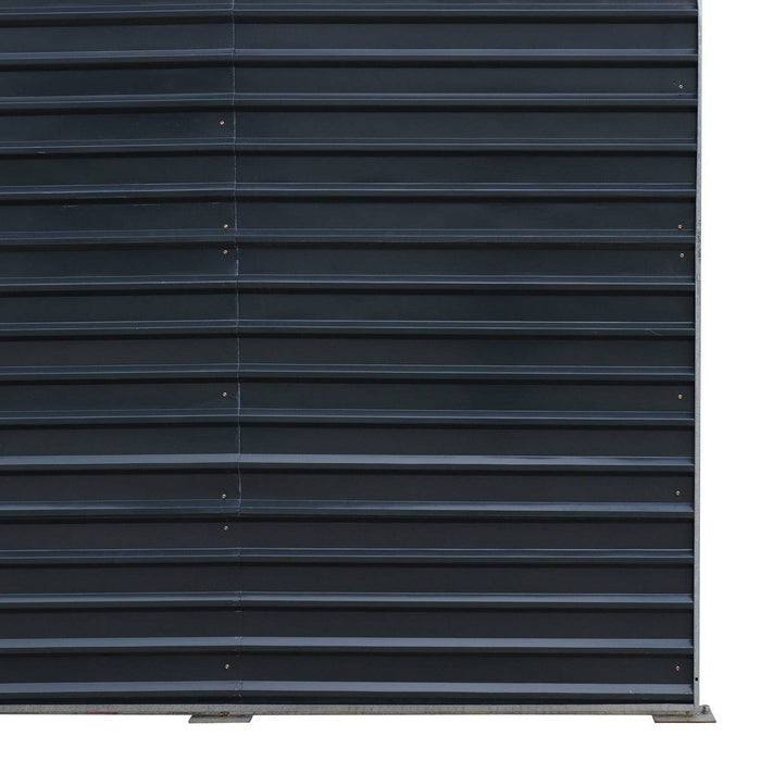 TMG Industrial 20’ x 30’ Metal Shed Carport, 10’ Enclosed Sidewalls, 600 Sq-Ft, 27 GA Corrugated Panels, TMG-MSC2030F