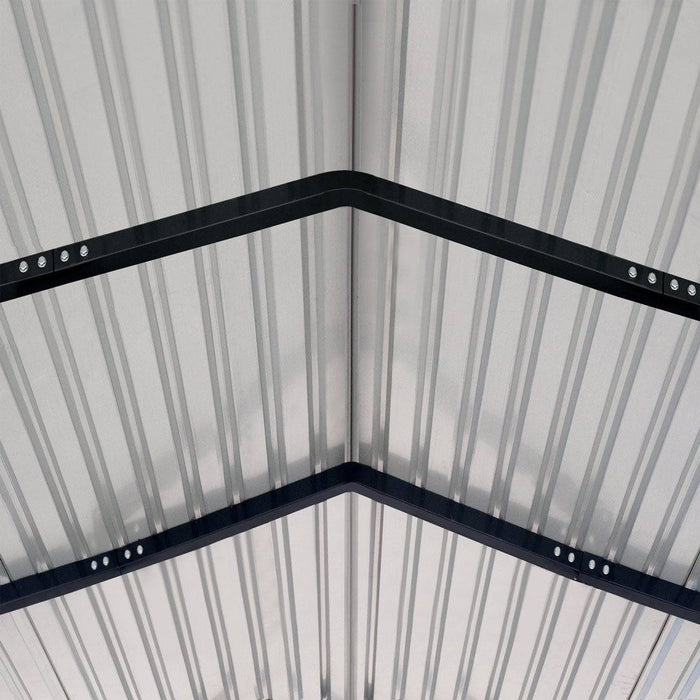 TMG Industrial 12’ x 20’ Metal Shed Carport with 8’ Open Sidewalls, TMG-MSC1220