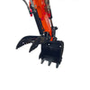 Hydraulic Thumb Attachment, 13 mm (½") Hydraulic Hoses and Flat Quick Couplers, Works for TMG-MVE07, TMG-MVE07-THH