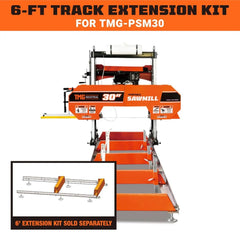 1830 mm (6-ft) Track Extension Kit for TMG-PSM30 Portable Sawmill, TMG-PSM30-6EX