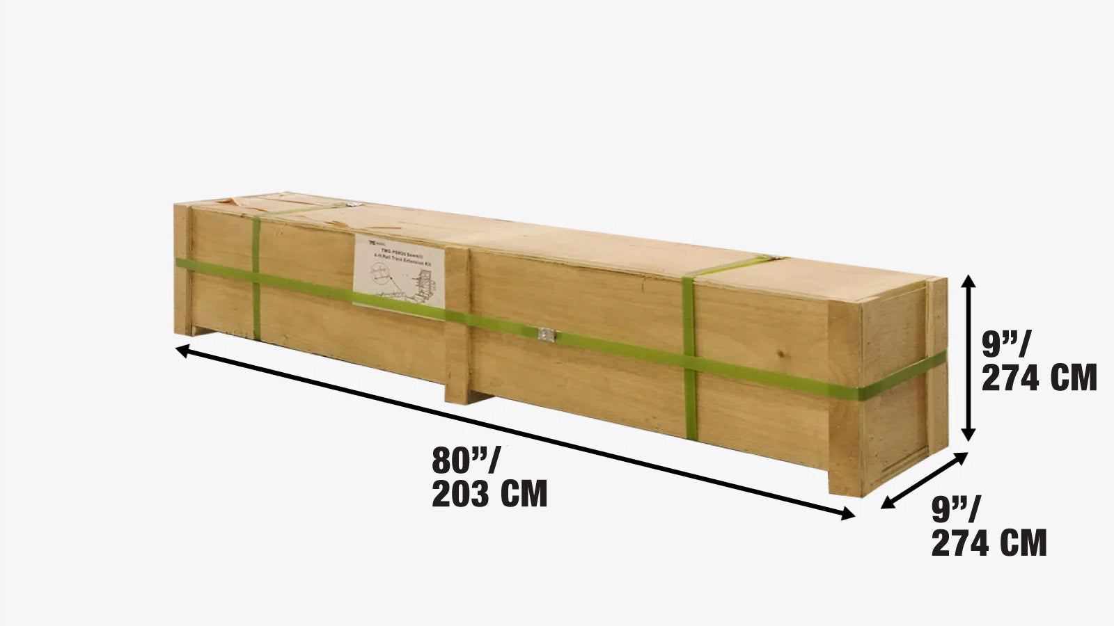 1220 mm (4-ft) Track Extension Kit for TMG-PSM26, PSM27 and PSM27R Portable Sawmill, TMG-PSM27-4EX-shipping-info-image