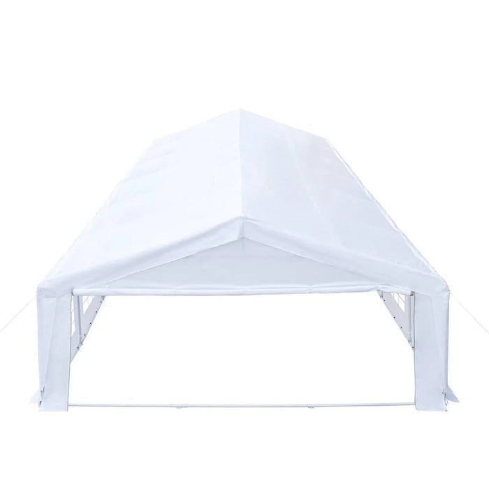 TMG Industrial 20' x 40' Heavy Duty Outdoor Party Tent with Removable Sidewalls and Roll-Up Doors, 11 oz PE Cover, 6’6” Overhead, 10’ Peak Ceiling, TMG-PT2040F